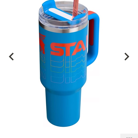 Stanley 30 oz. Quencher H2.0 FlowState Blue Red Multi Tumbler *Read Description - Picture 2 of 13